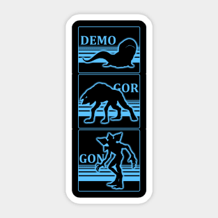 Demogorgon Evolution Stranger Things Sticker